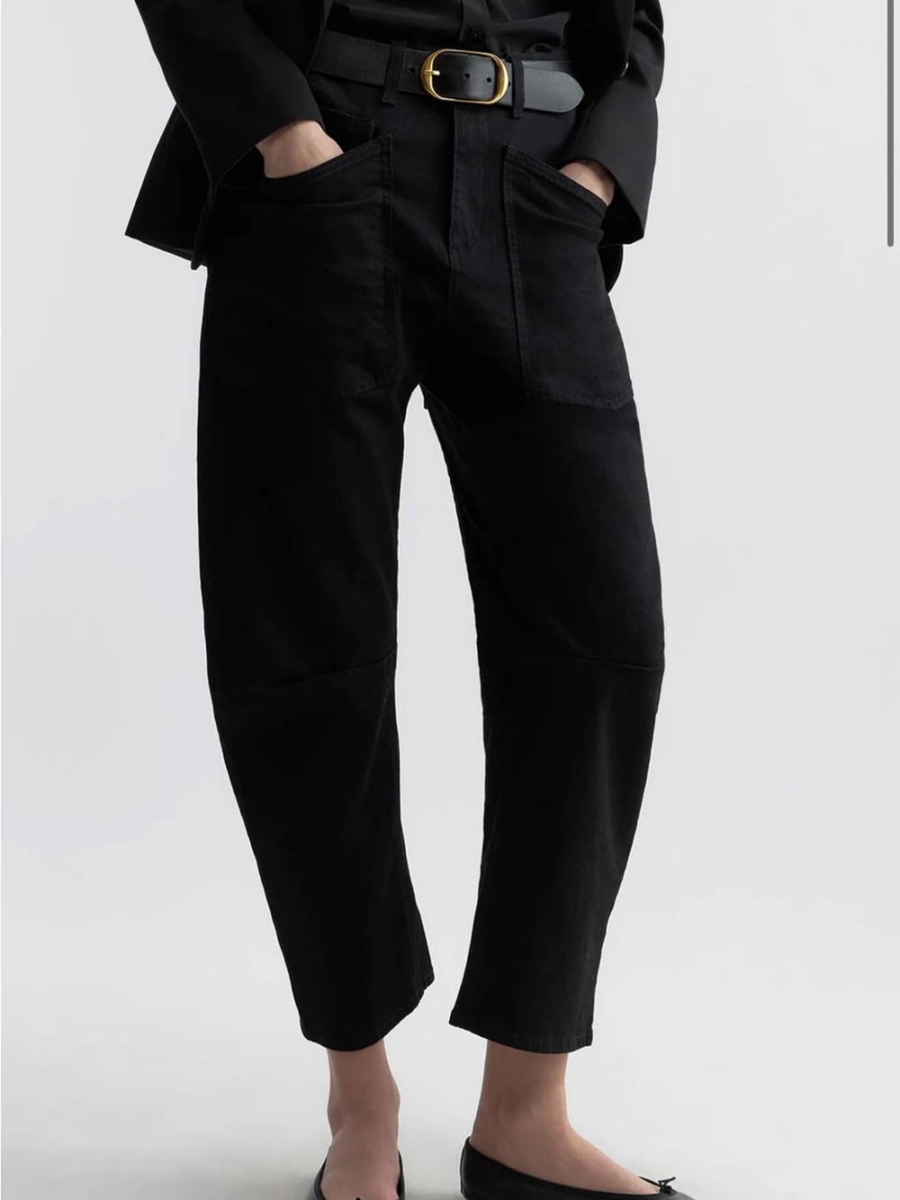 Nili Lotan Mid-Rise Stretch Bow-Leg Denim